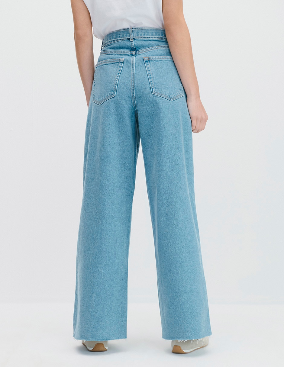 Jeans relaxed wide leg cintura alta julio wide leg c.p. Para mujer