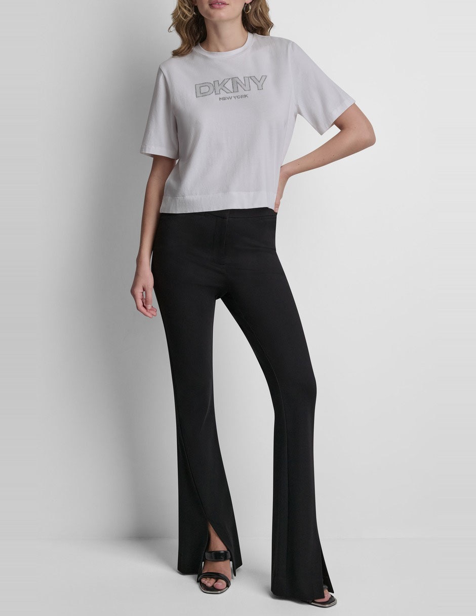 Playera manga corta cuello redondo para mujer 2