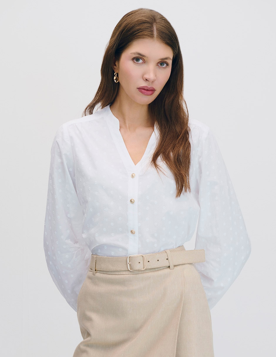 Blusa manga larga para mujer 1