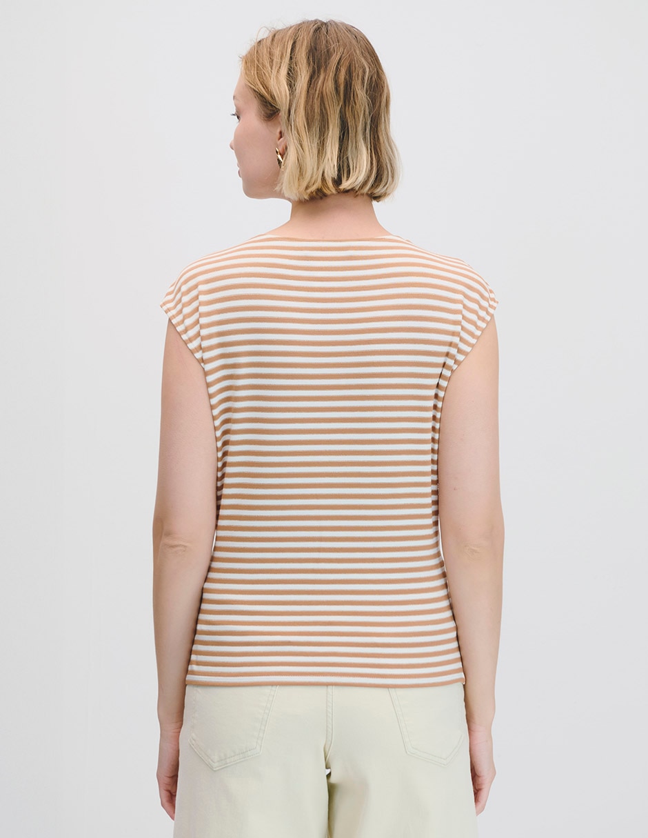 Blusa envolvente manga corta para mujer 6
