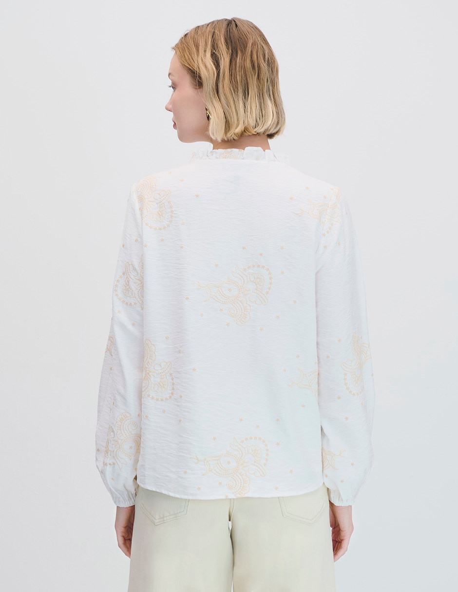 Blusa manga larga para mujer 5
