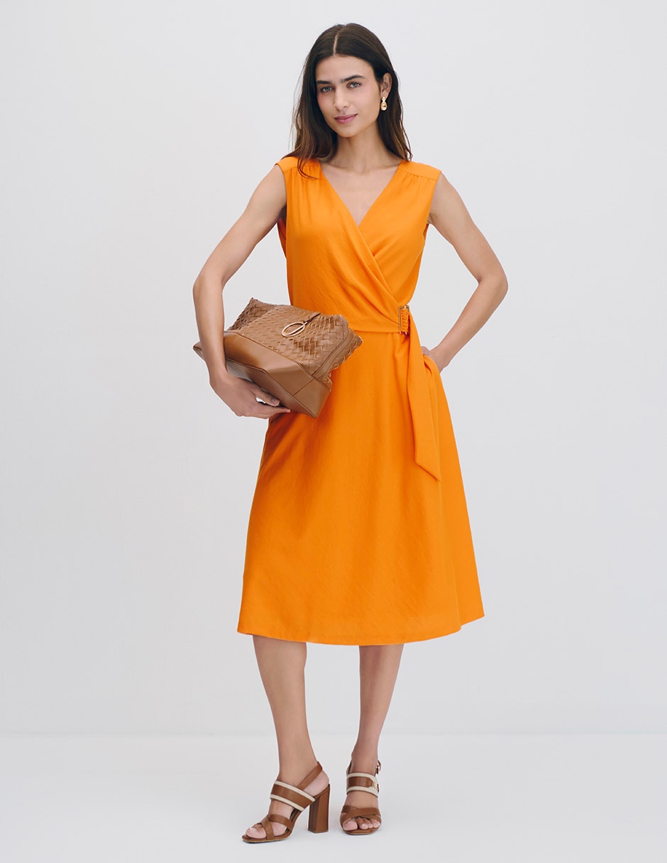 Vestido midi casual para mujer