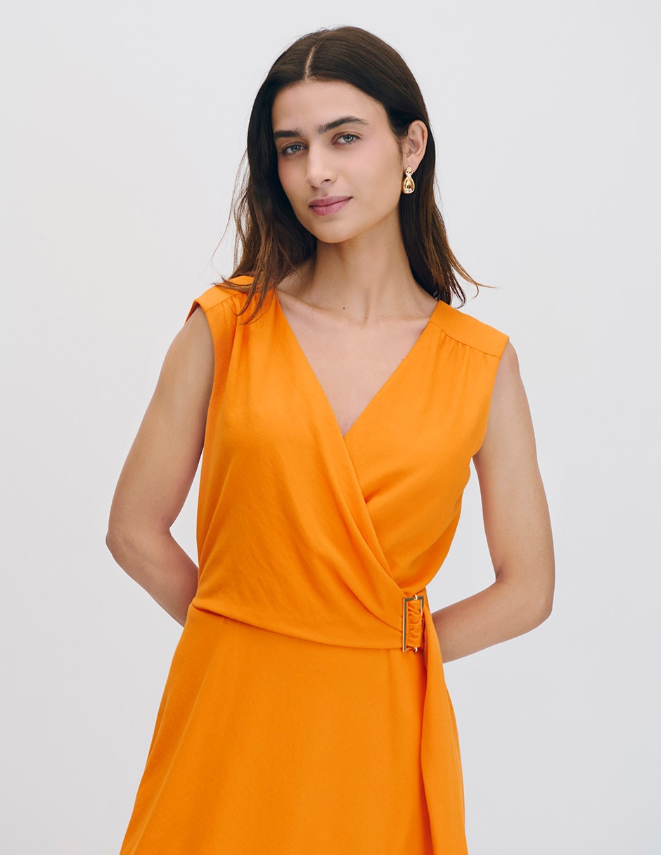 Vestido midi casual para mujer
