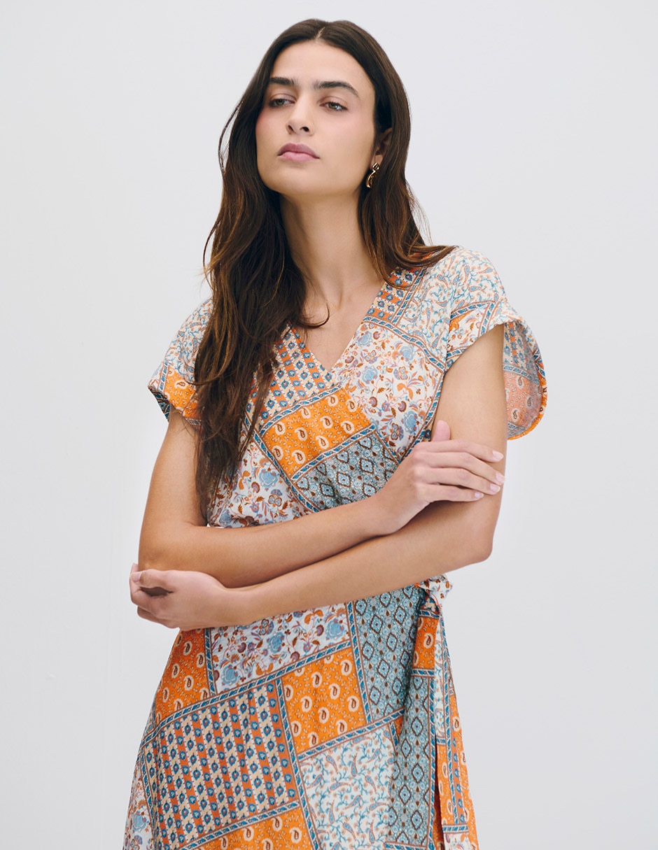 Vestido midi casual para mujer
