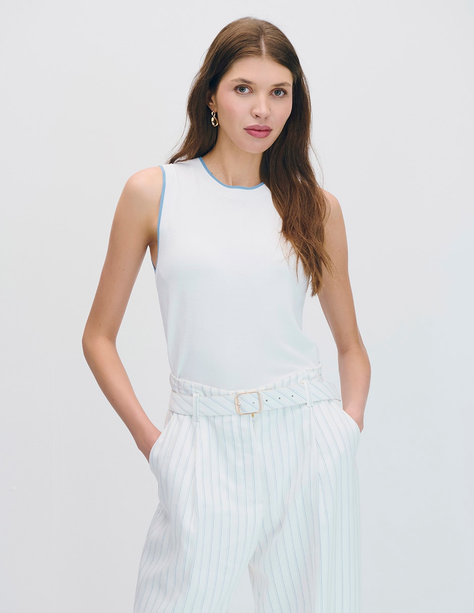 Blusa sin manga para mujer 1