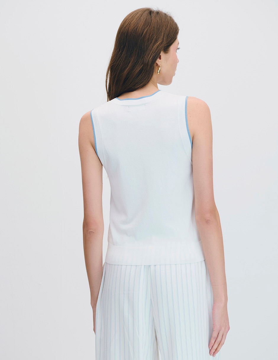 Blusa sin manga para mujer 6