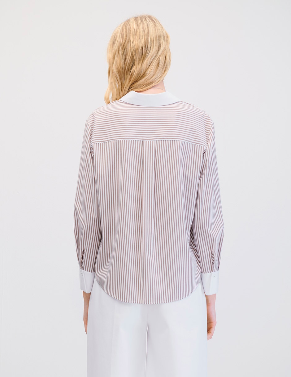 Blusa camisera manga larga para mujer 6