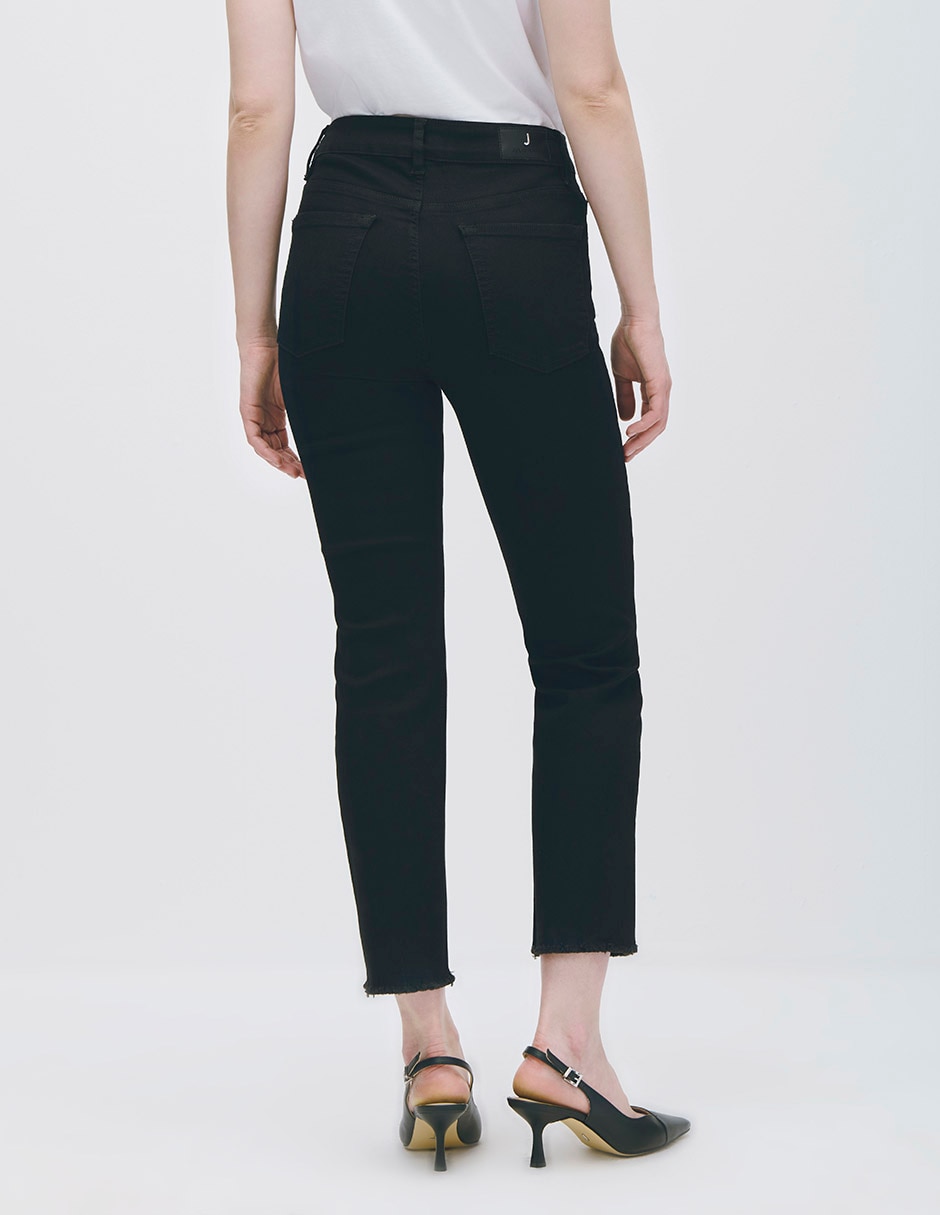 Jeans straight corte cintura para mujer 3