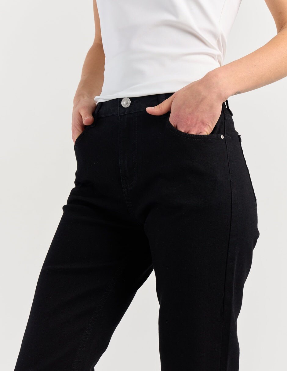 Jeans straight cintura para mujer 5