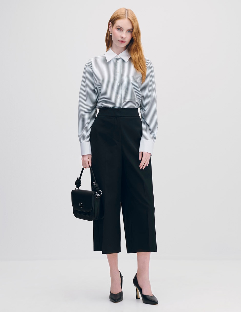 Blusa camisera manga larga para mujer 5