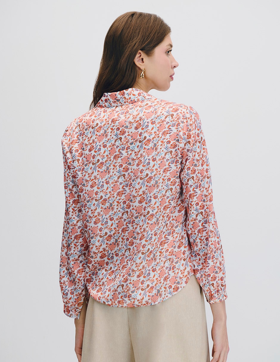 Blusa camisera manga larga para mujer 6