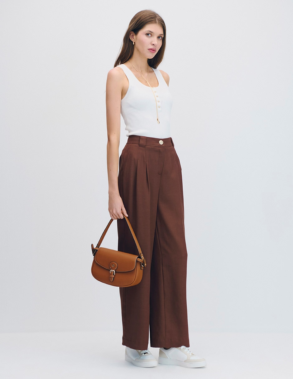Pantalón wide leg para mujer 4