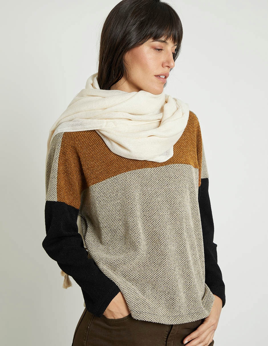 Pashmina de algodón para mujer