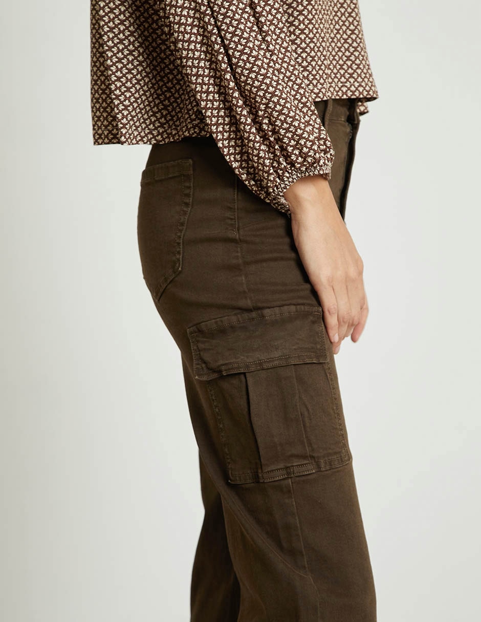Pantalón cargo straight para mujer 2