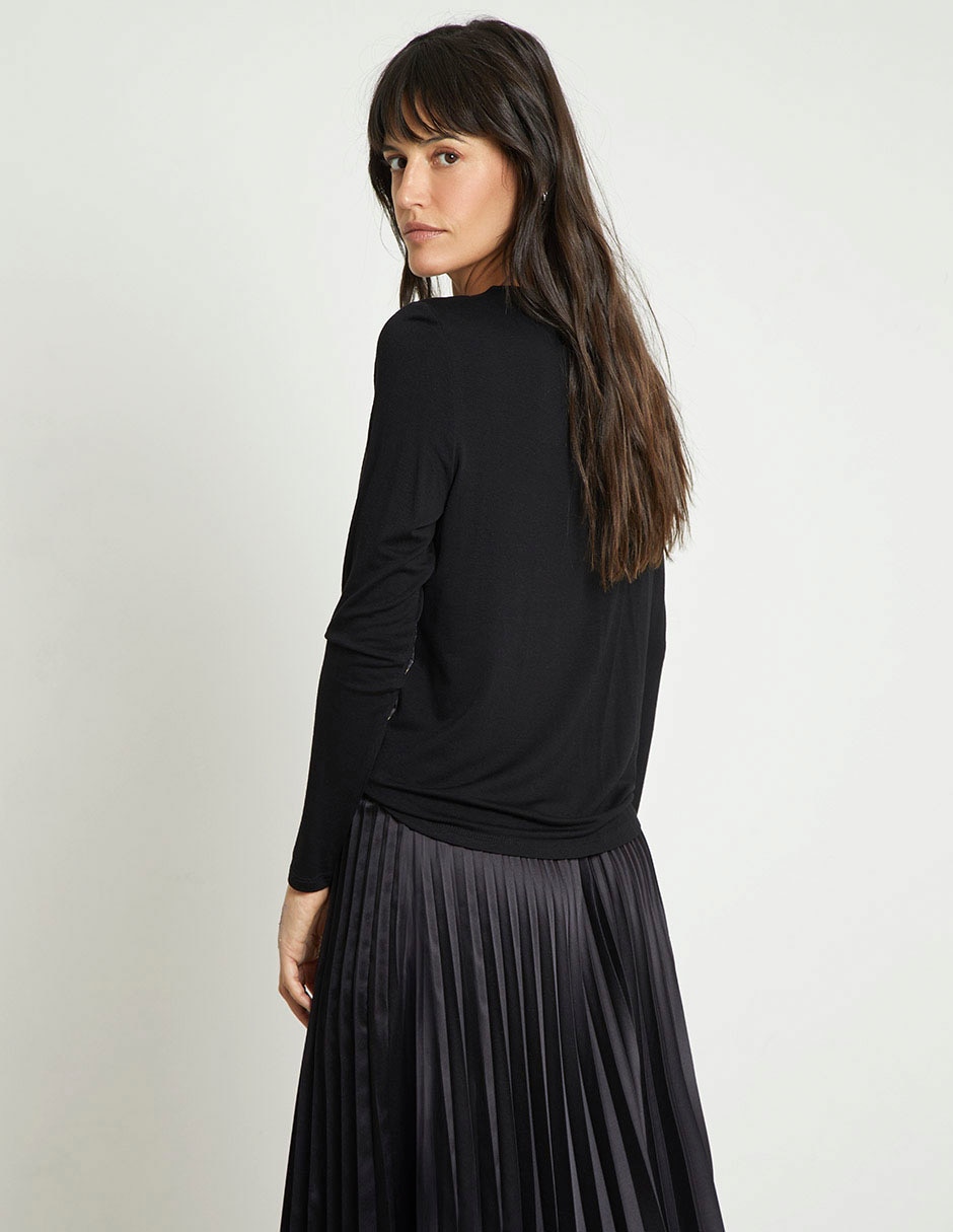 Falda crop cintura alta