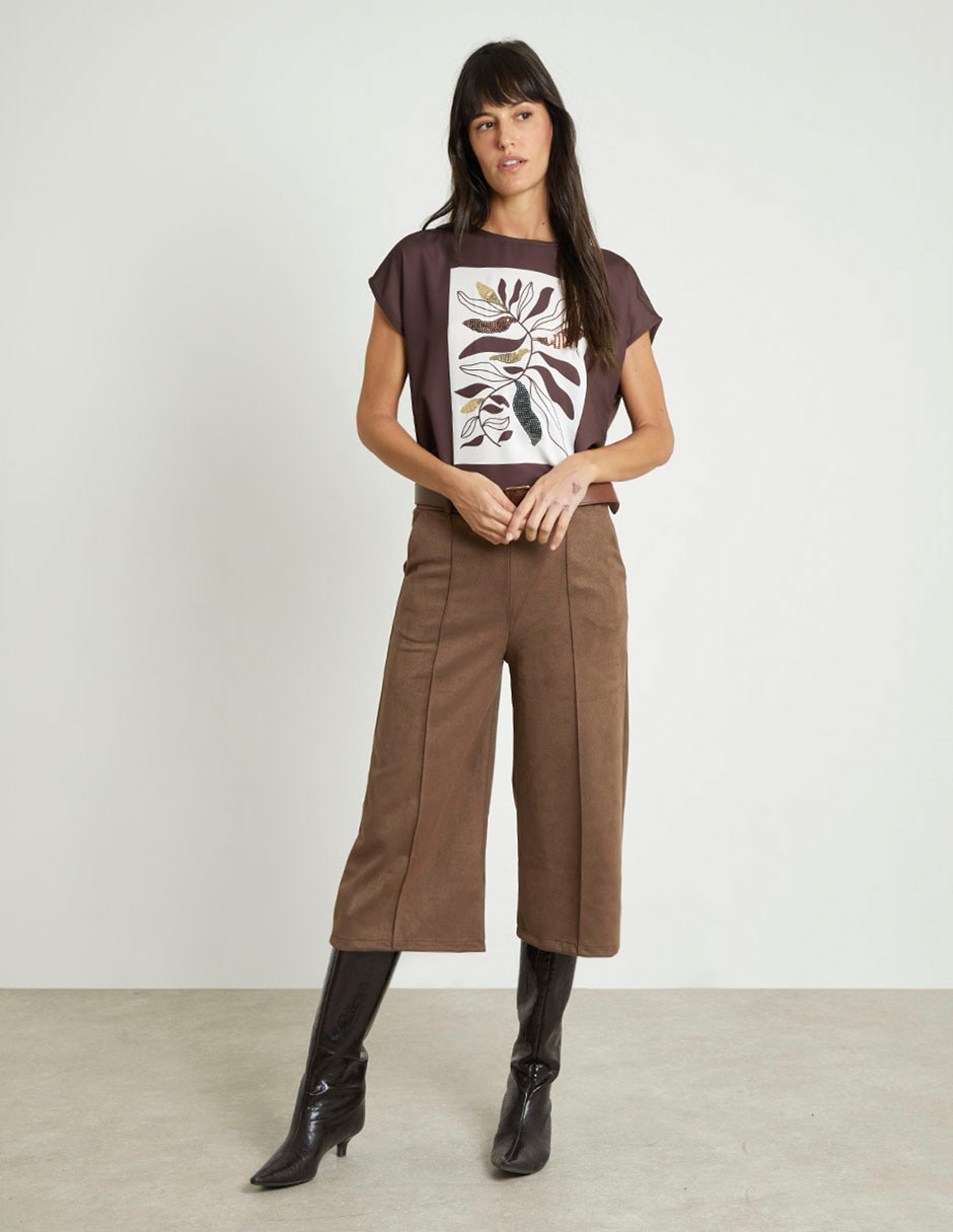 Pantalón amplio para mujer 4