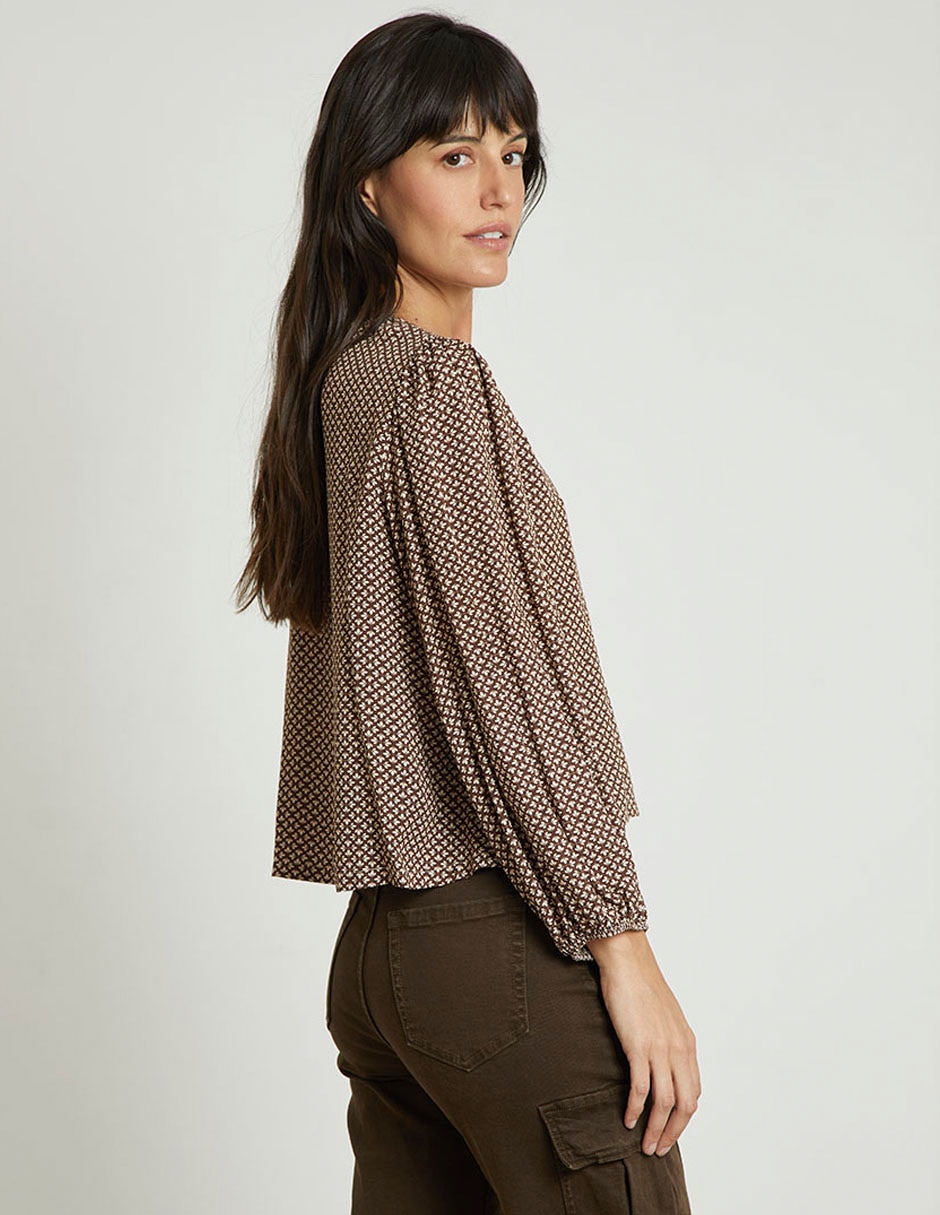 Blusa manga larga para mujer 4