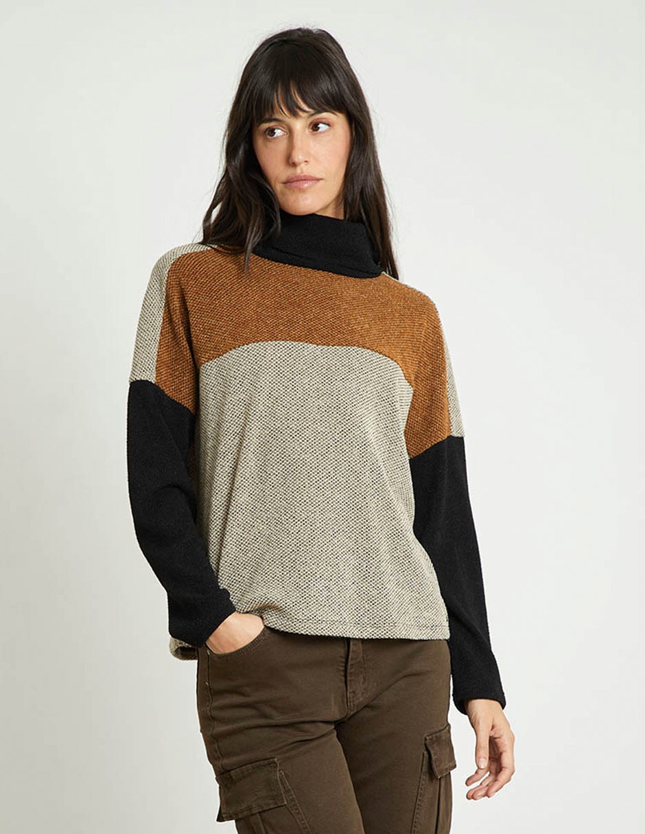 Blusa manga larga para mujer