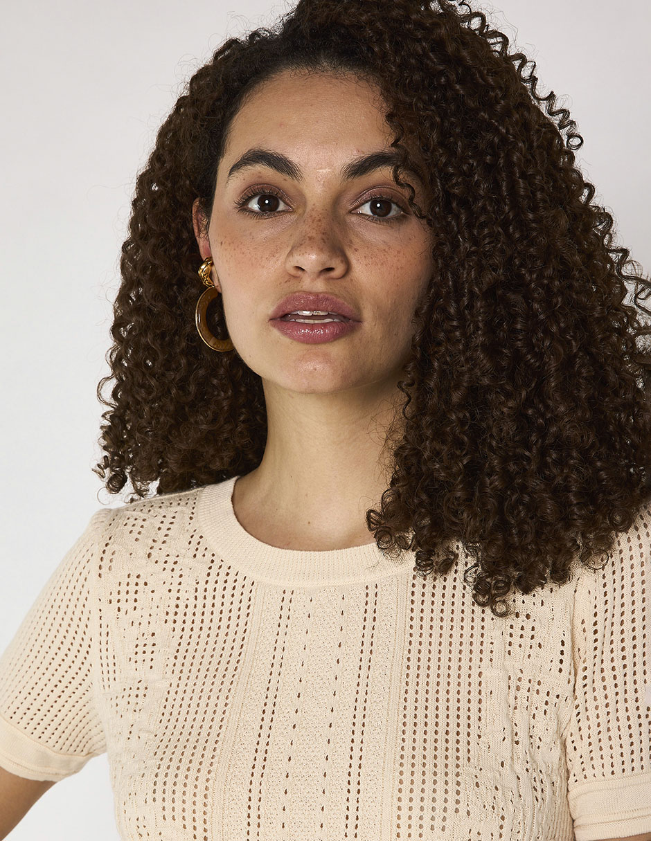 Blusa manga corta para mujer 4