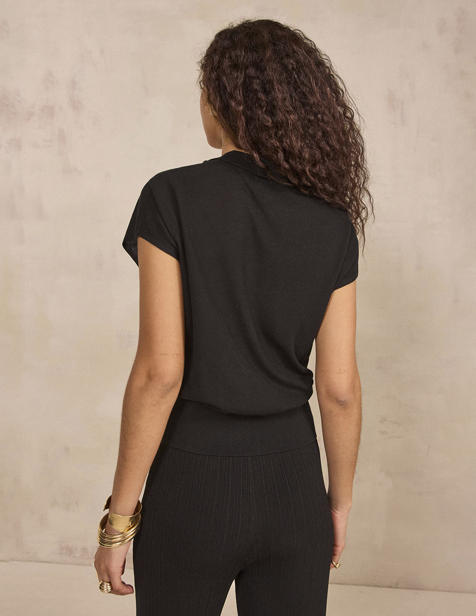 Playera tipo polo Maison 123 para mujer