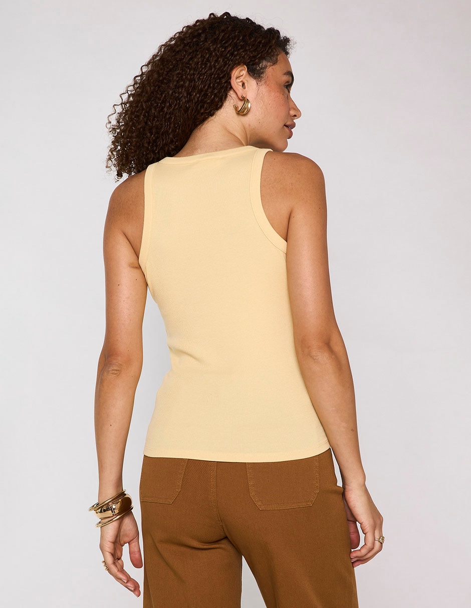 Top cuello redondo tirante ancho