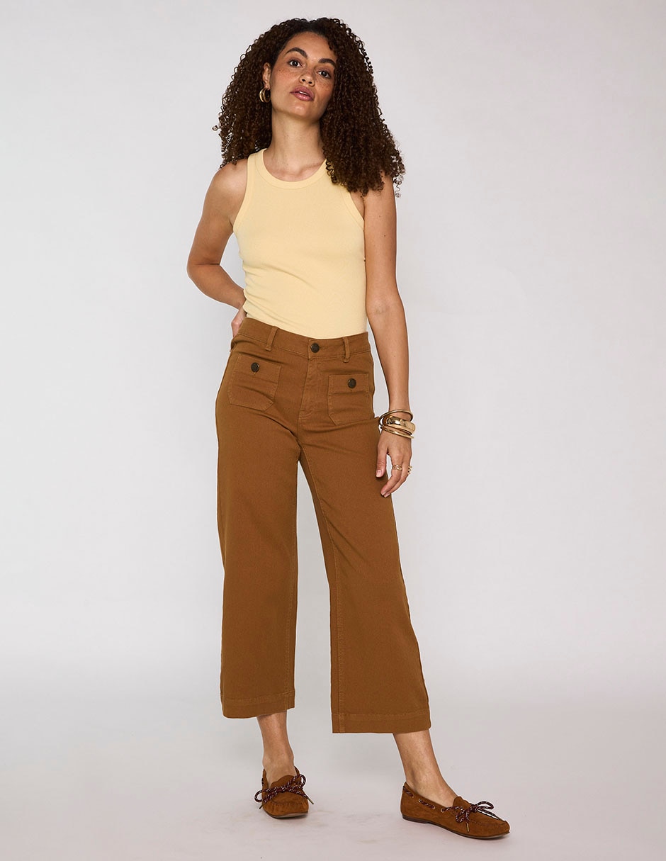 Top cuello redondo tirante ancho