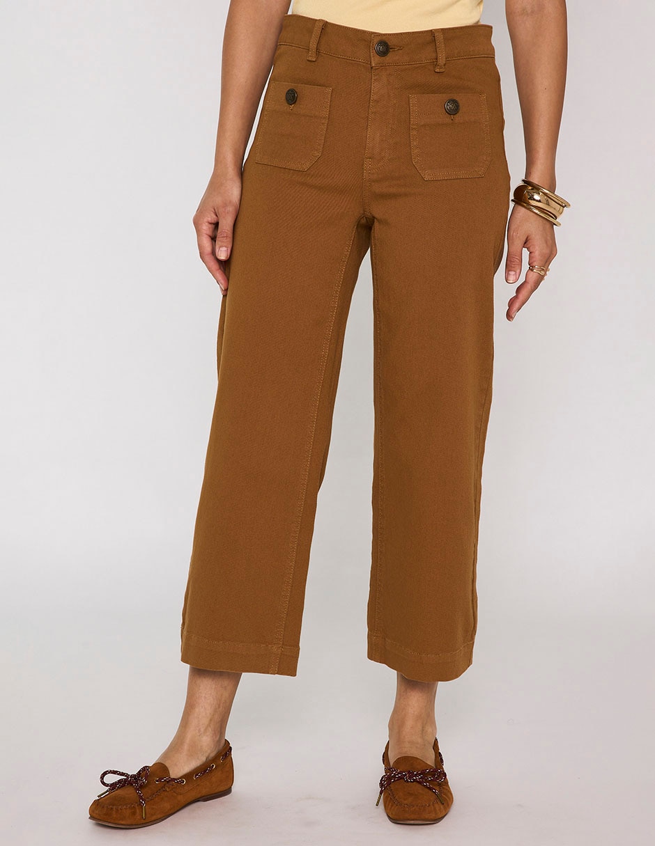 Jeans capri amplio para mujer Jeans capri amplio para mujer