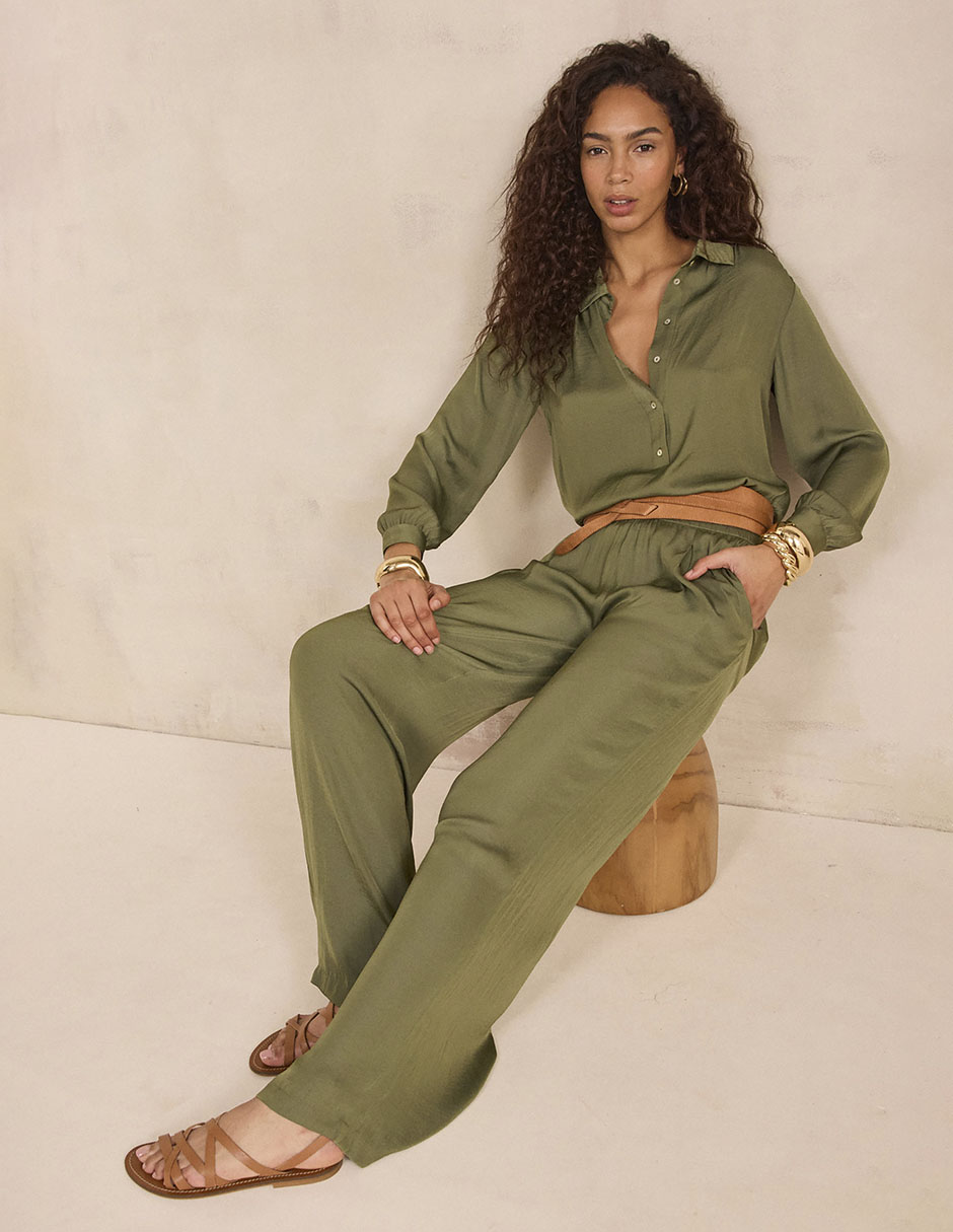 Pantalón amplio para mujer