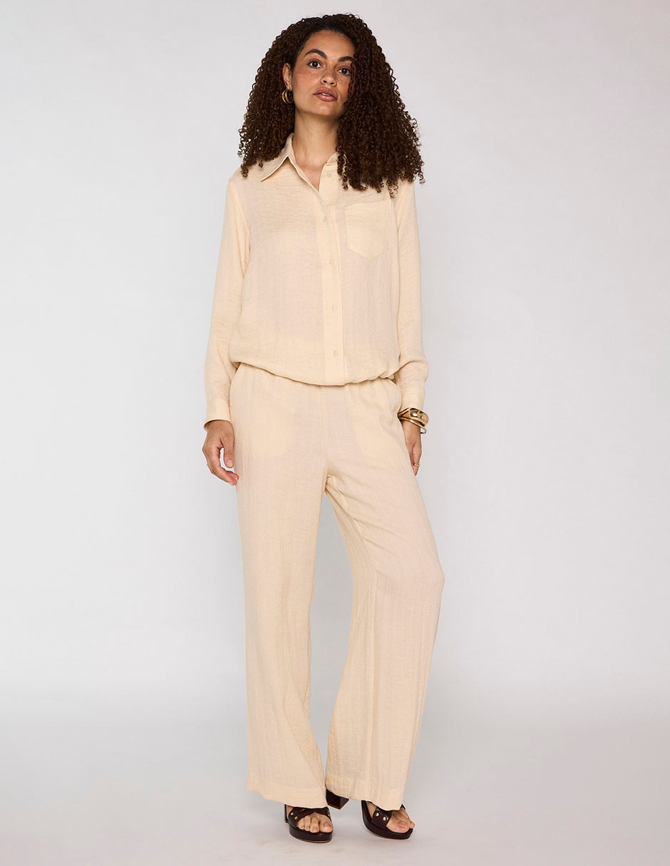 Blusa camisera manga larga para mujer 3