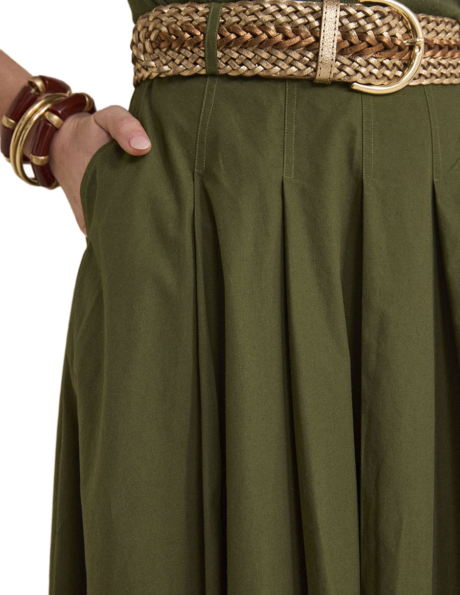 Falda crop a la cintura 3