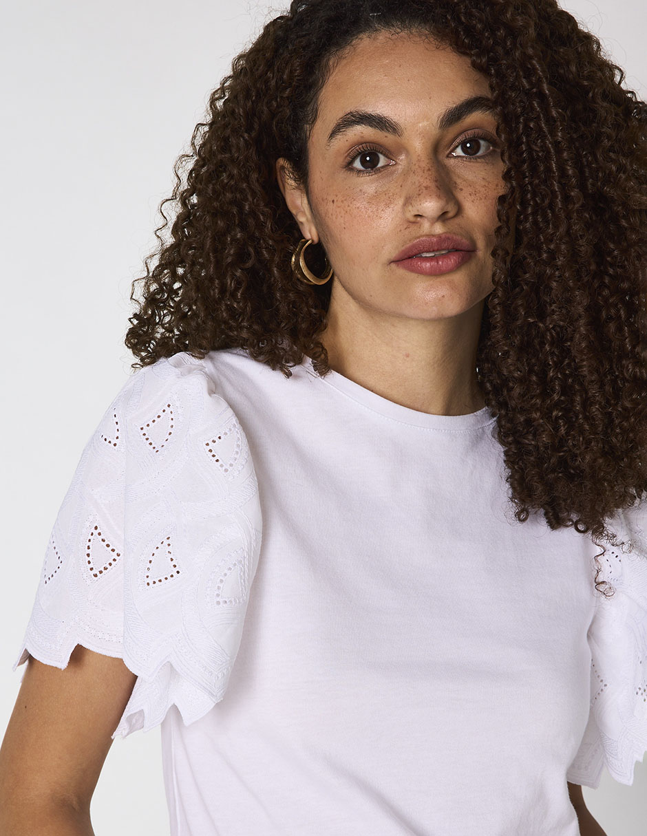 Playera manga corta cuello redondo mujer 2