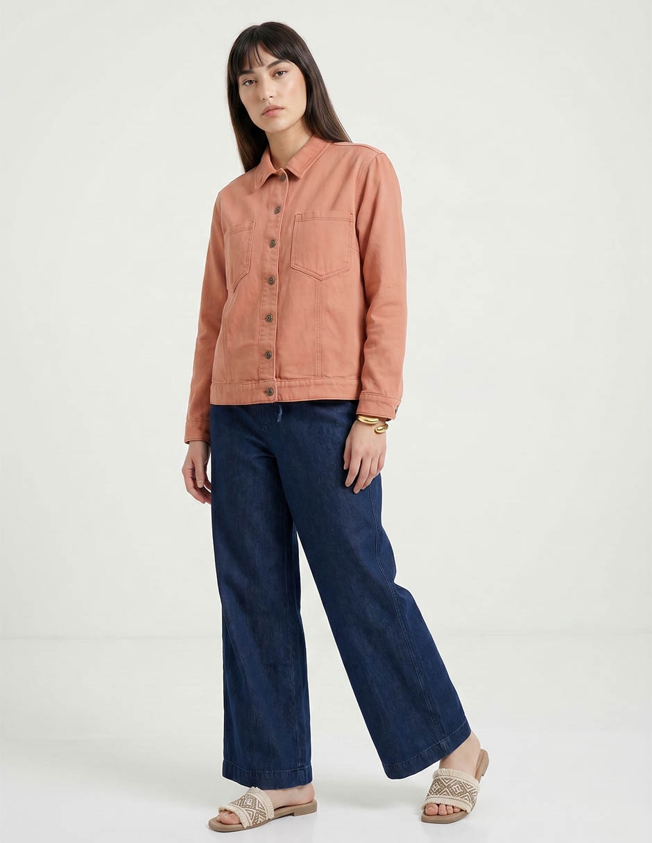 Chamarra casual maison 123 para mujer