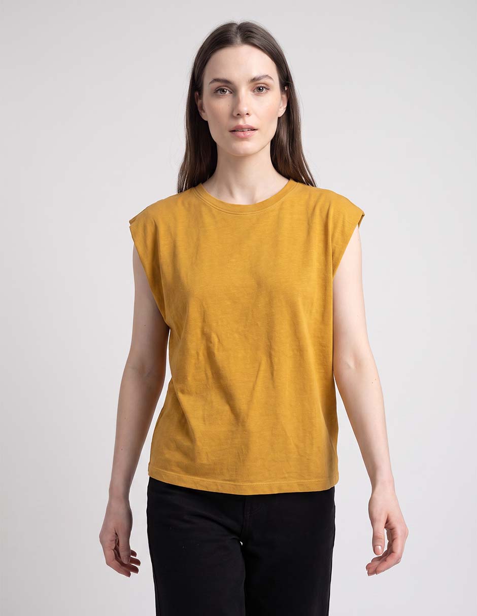 Playera manga corta cuello redondo para mujer Playera manga corta cuello redondo para mujer