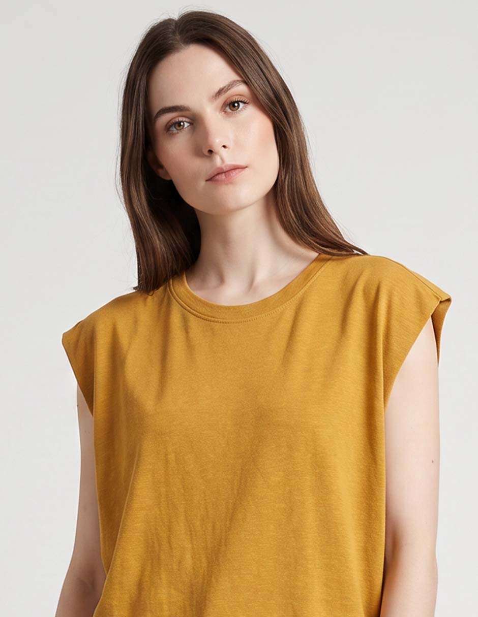 Playera manga corta maison 123 cuello redondo para mujer