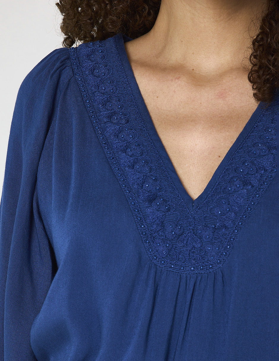 Blusa Maison 123 manga al codo para mujer