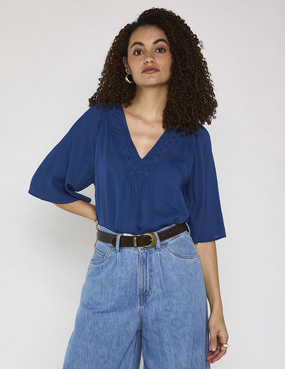 Blusa manga al codo para mujer Blusa manga al codo para mujer