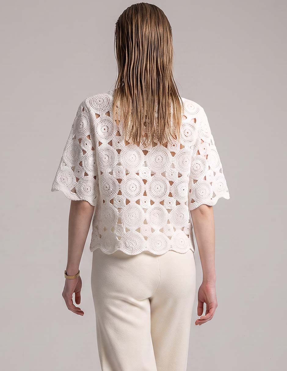 Blusa manga al codo para mujer 2