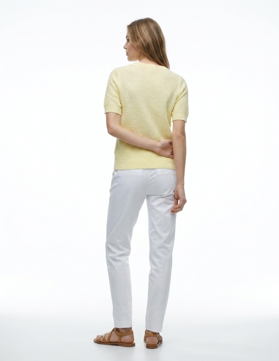 Playera manga corta cuello redondo para mujer 2
