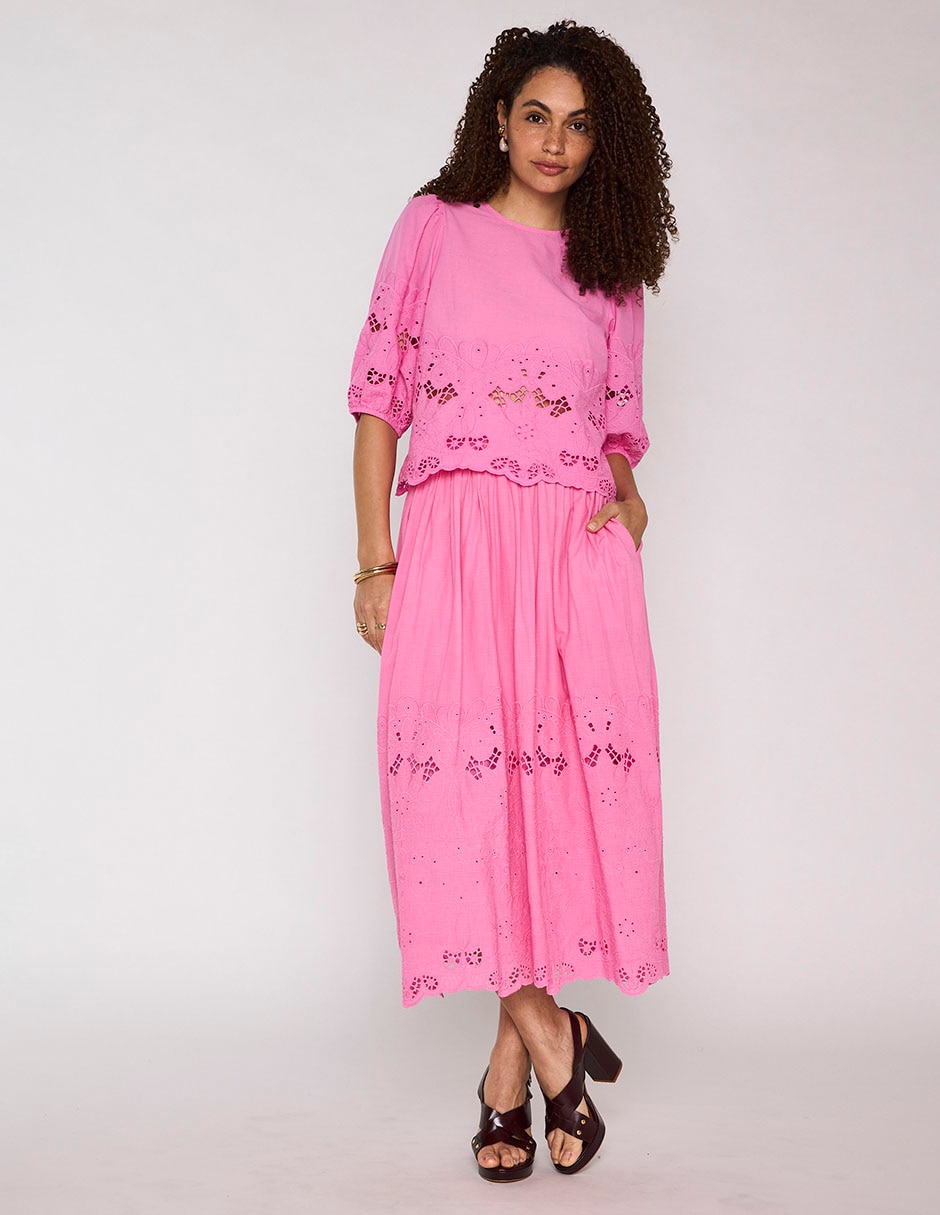 Falda crop a la cintura 3