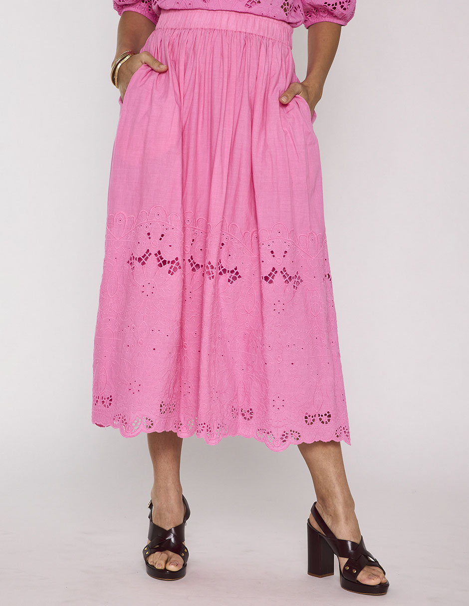 Falda crop a la cintura