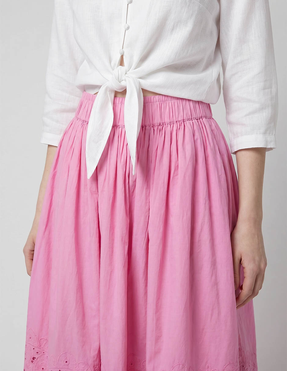 Falda crop a la cintura