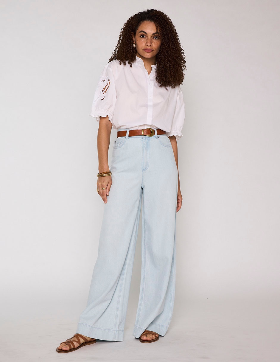 Jeans relaxed amplio para mujer 3