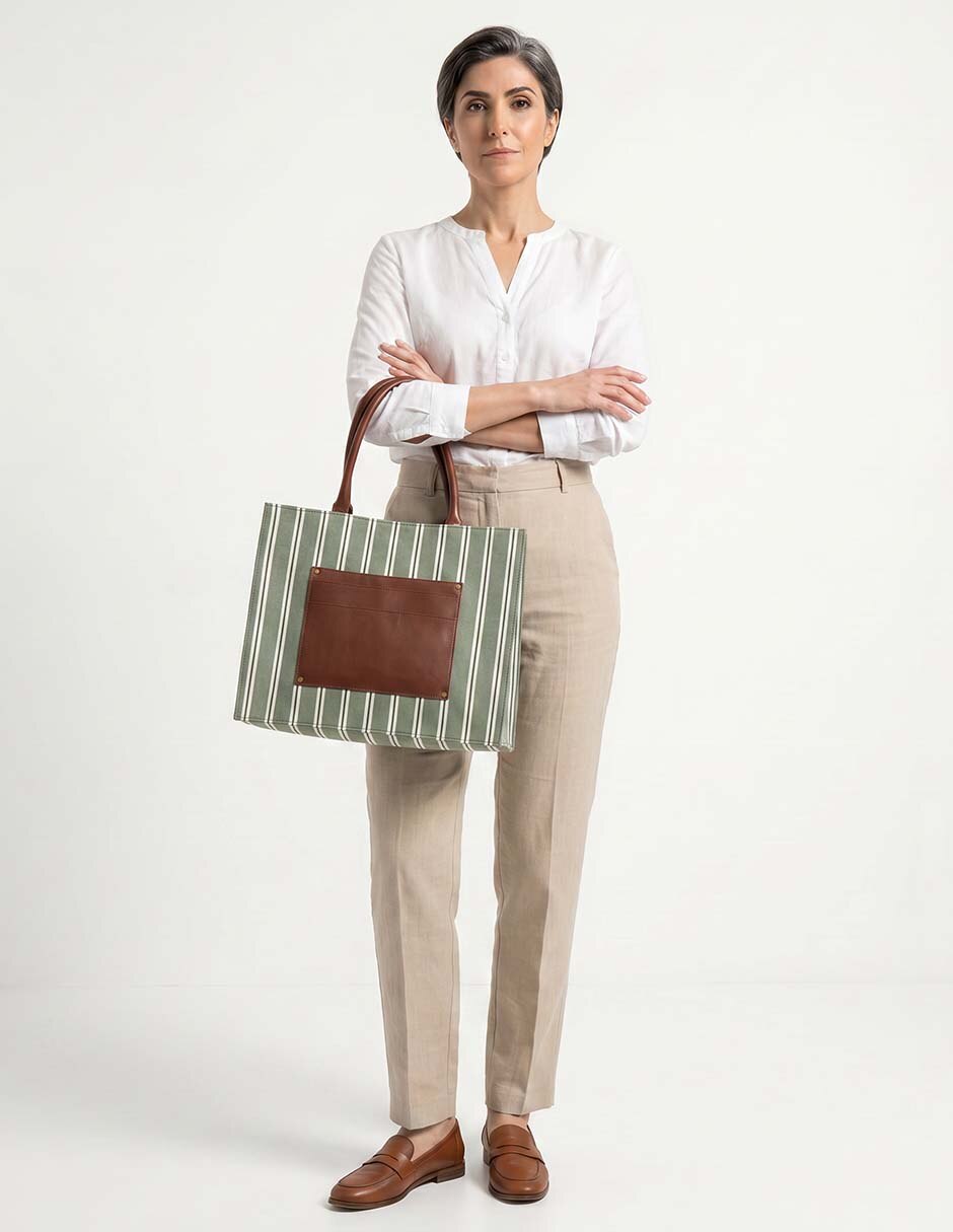 Bolsa tote de algodón para mujer 4