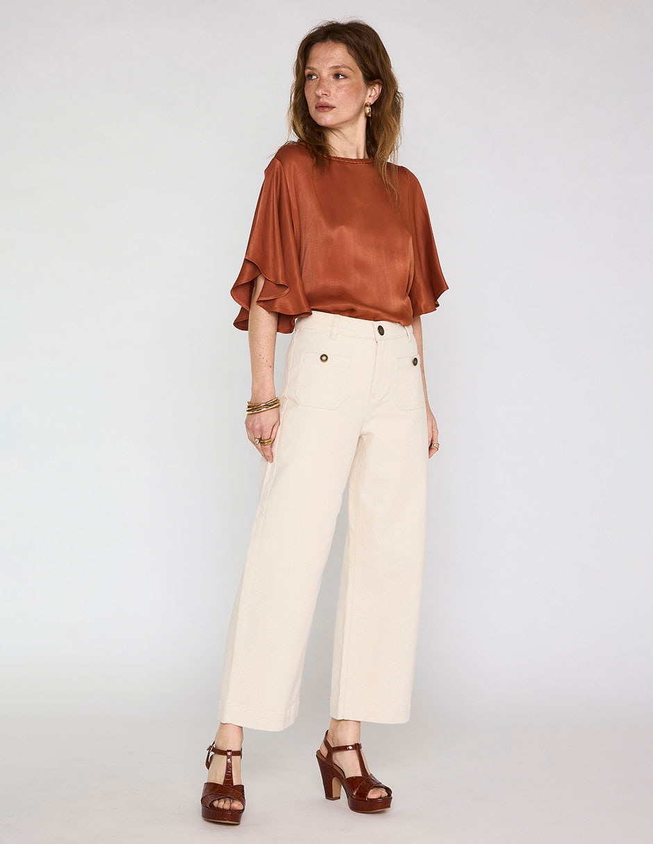 Blusa manga al codo para mujer 3