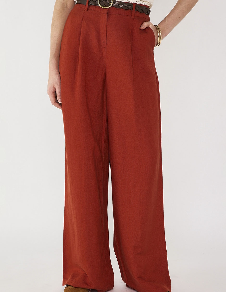 Pantalón relaxed amplio para mujer