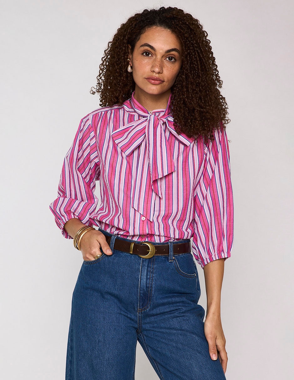 Blusa camisera manga 3/4 para mujer Blusa camisera manga 3/4 para mujer