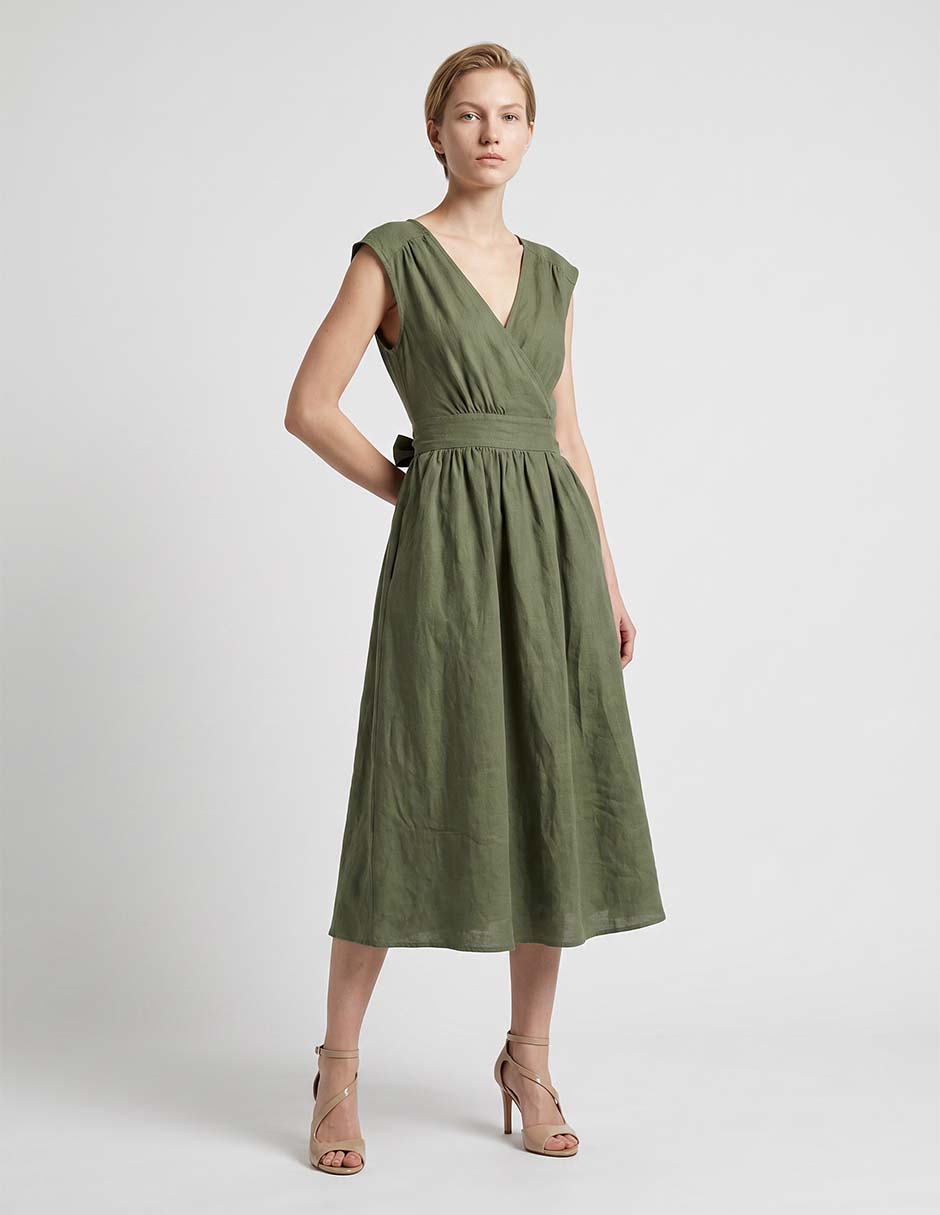 Vestido midi casual para mujer Vestido midi casual para mujer