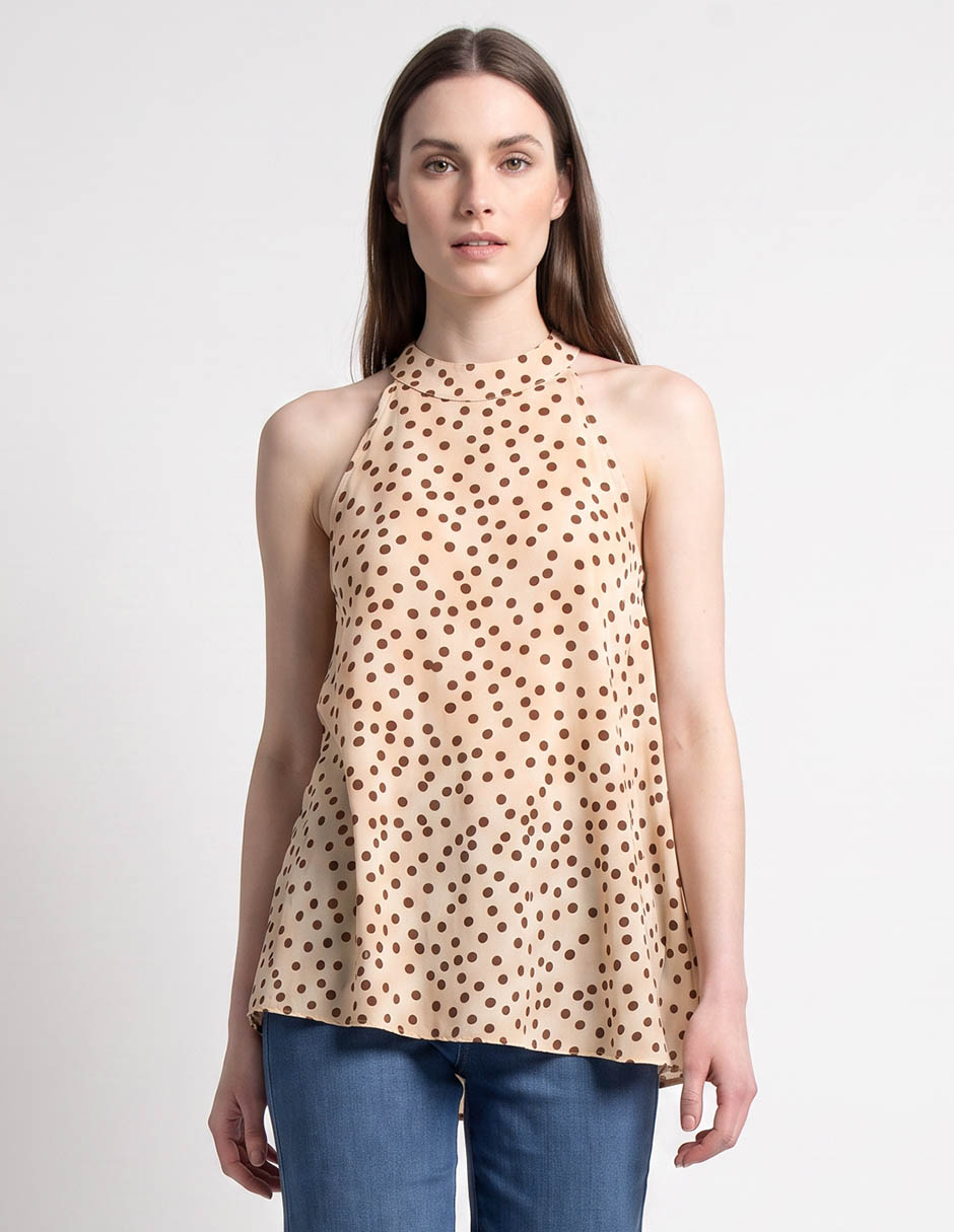 Top cuello redondo Top cuello redondo