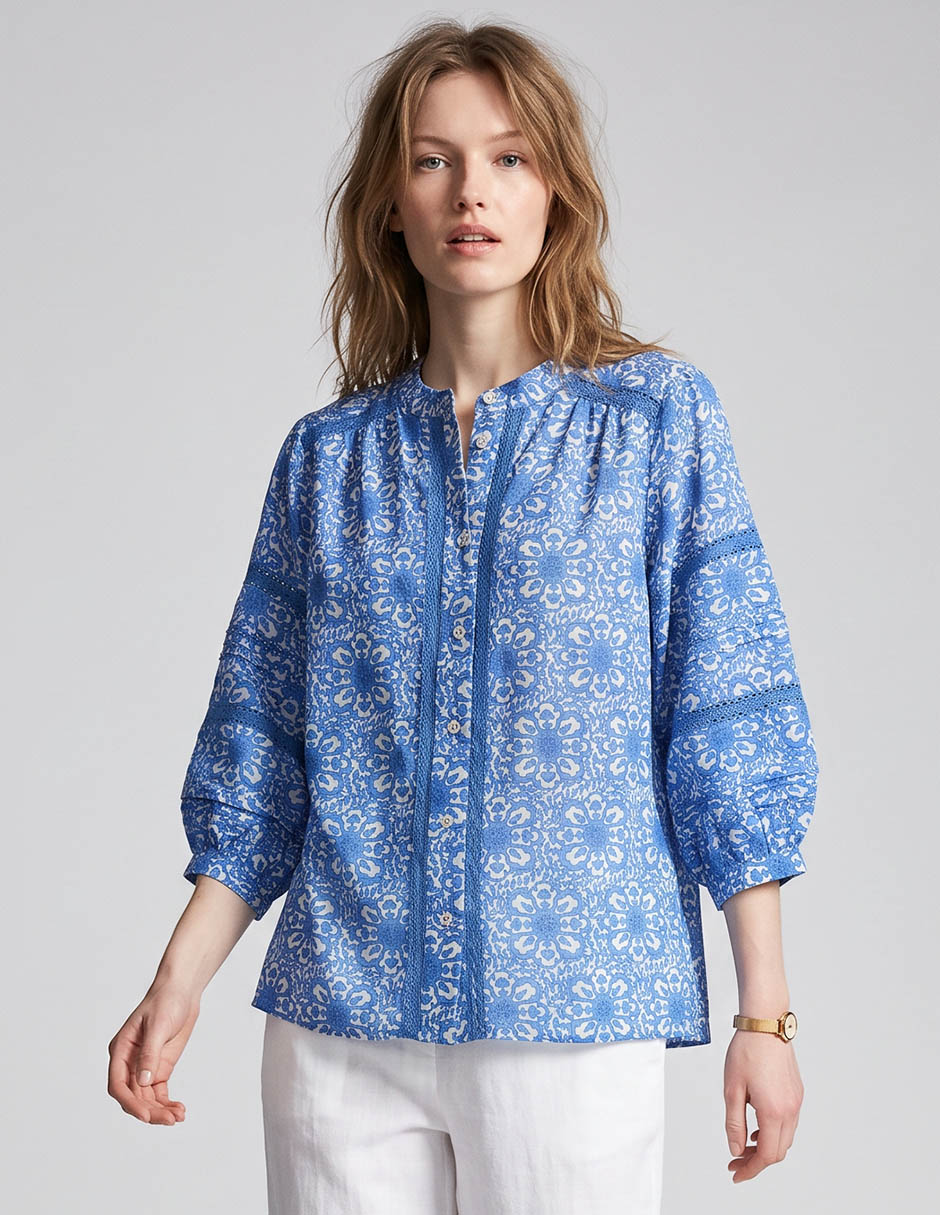 Blusa manga 3/4 para mujer