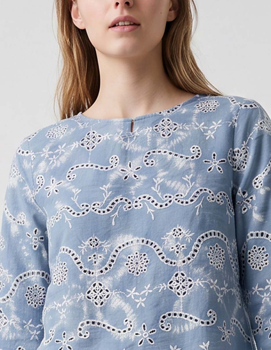 Blusa manga 3/4 para mujer 3